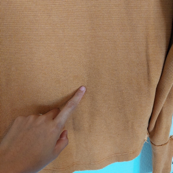 We The Free Tasha Thermal Henley Top Size Large - Picture 4 of 10